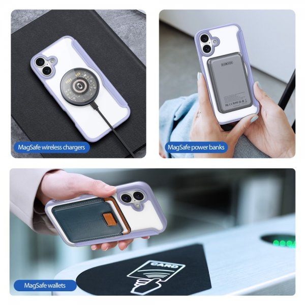 Dux Ducis iPhone 16 Cover Skin X Pro Series MagSafe Lilla