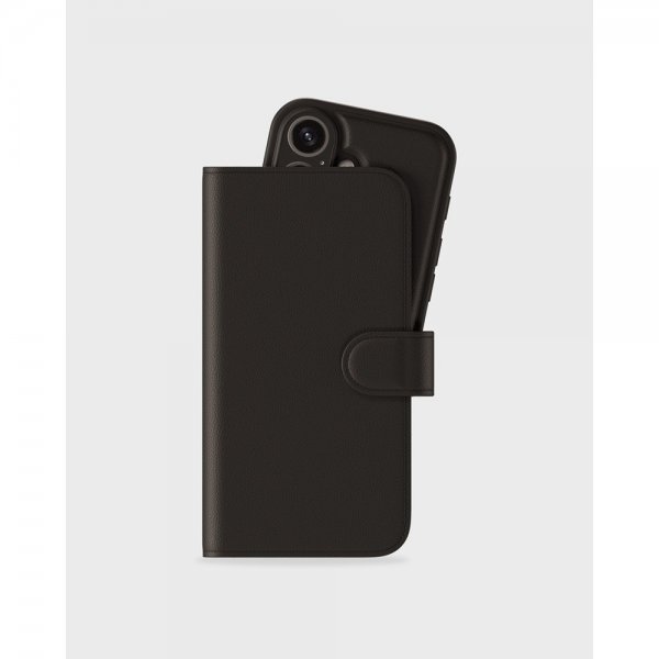 holdit iPhone 16 Etui Pung Wallet Case Magnet Plus Sort