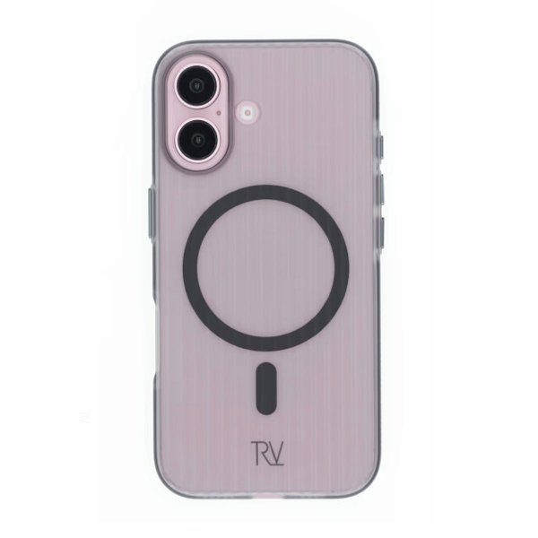 Rvelon iPhone 16 Cover Riflet MagSafe Grå