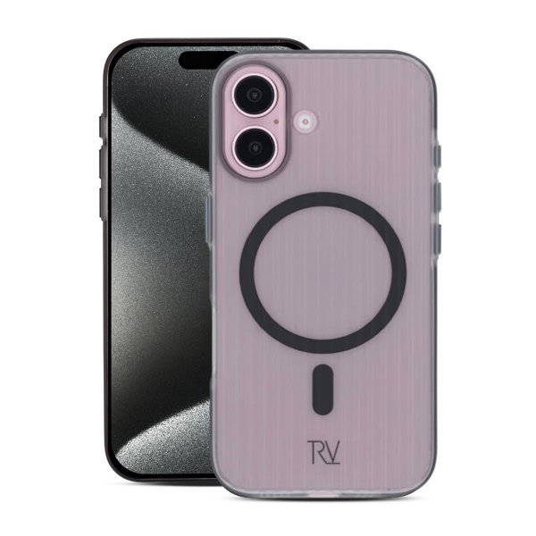 Rvelon iPhone 16 Cover Riflet MagSafe Sort