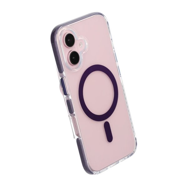 iPhone 16 Cover Stødsikkert MagSafe Lilla