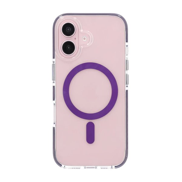 iPhone 16 Cover Stødsikkert MagSafe Lilla