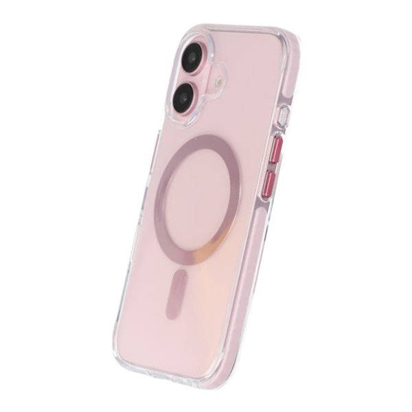 iPhone 16 Cover Stødsikkert MagSafe Rosa