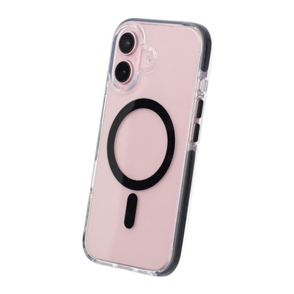 iPhone 16 Cover Stødsikkert MagSafe Sort
