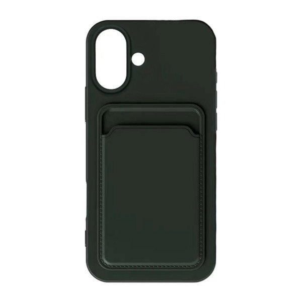 iPhone 16 Cover Kortholder Grøn