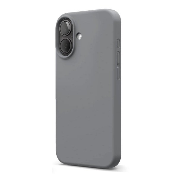 Rvelon iPhone 16 Cover Silikone Grå