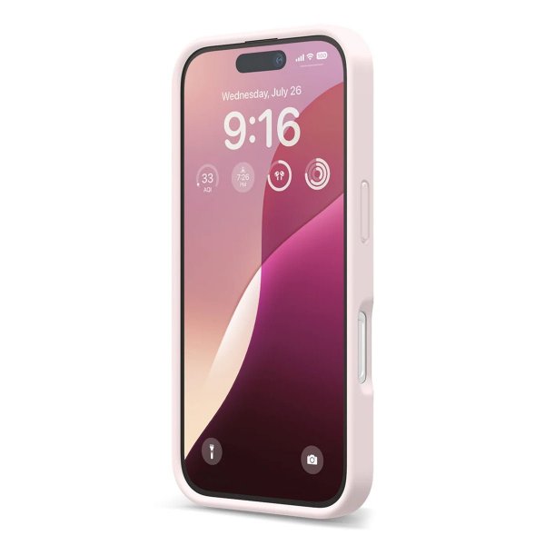 Rvelon iPhone 16 Cover Silikone Rosa