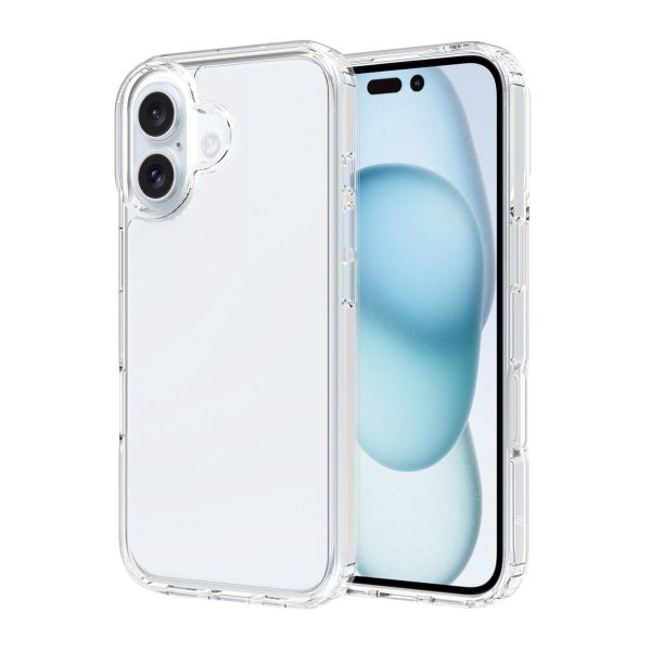 Rvelon iPhone 16 Cover Stødsikkert Transparent