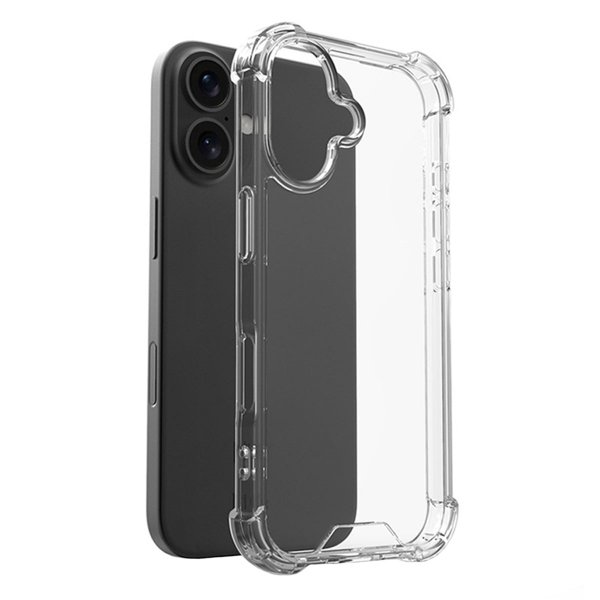iPhone 16 Cover Stødsikkert Gennemsigtigt