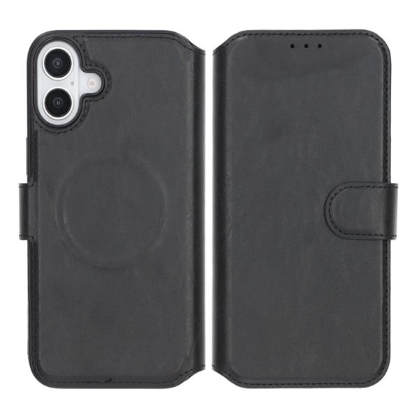 Rvelon iPhone 16 Cover 4 Kortrum MagSafe Sort