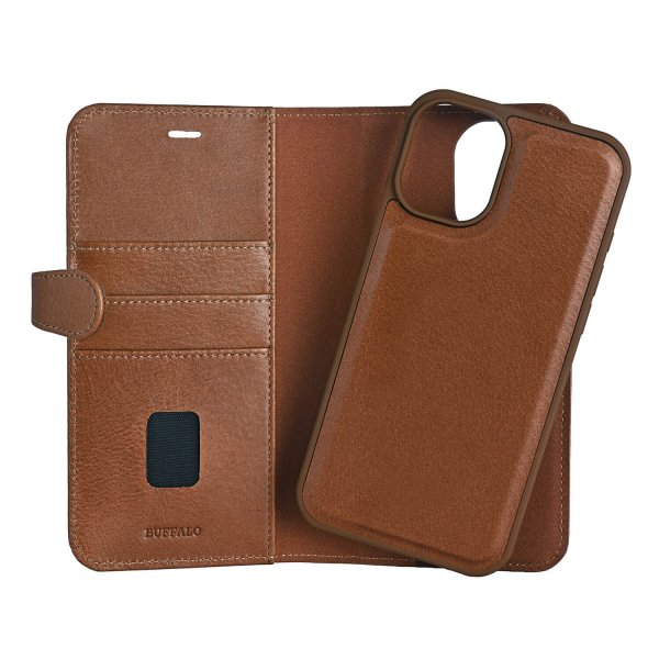 Buffalo iPhone 16 Plus Cover 2-i-1 MagSeries Brun