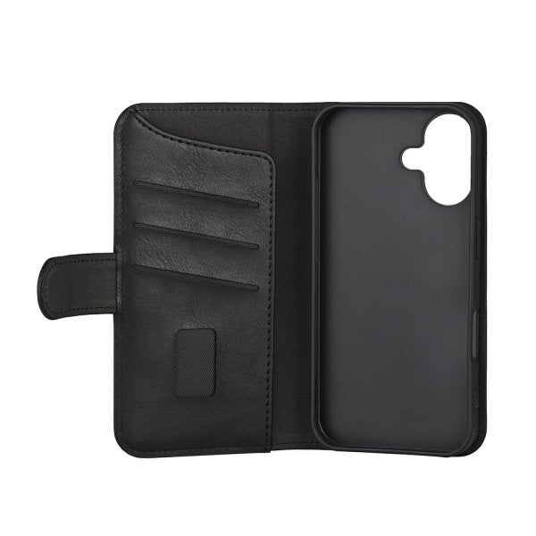 Gear iPhone 16 Plus Cover 3 Kortlommer Sort