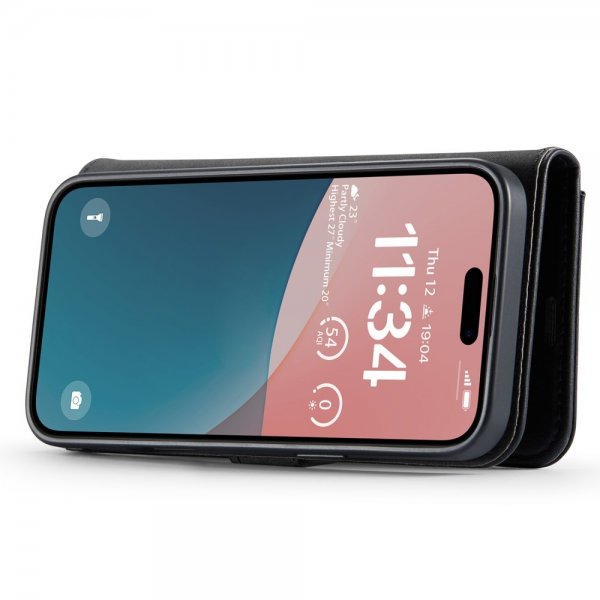 Dg.Ming iPhone 16 Plus Cover med Aftageligt Cover Sort