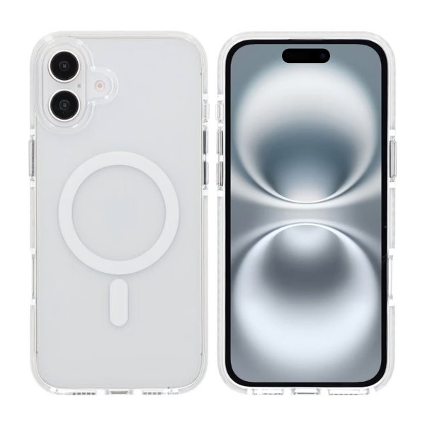 iPhone 16 Plus Cover Stødsikker MagSafe Hvid