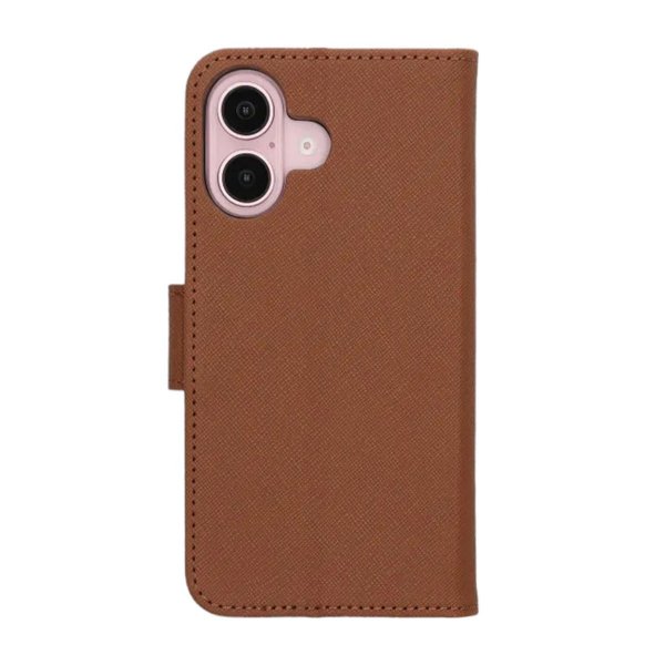 iPhone 16 Plus Cover med Stativ Brun
