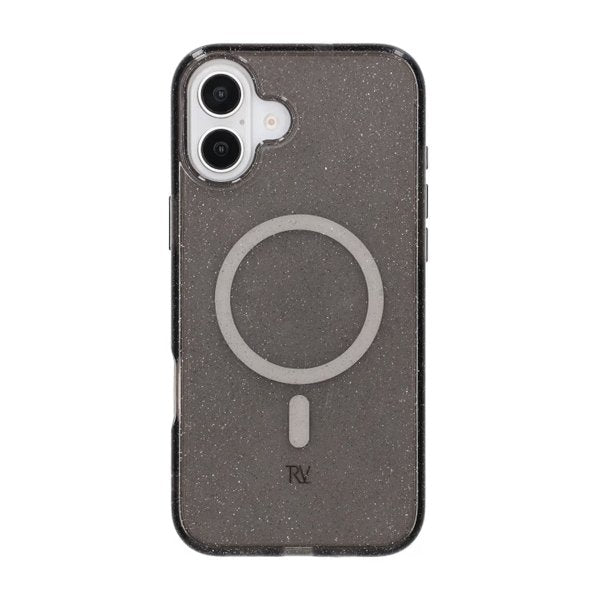 Rvelon iPhone 16 Plus Cover Glitter MagSafe Sort