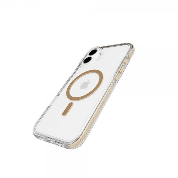 Tech21 iPhone 16 Plus Cover EvoCrystal MagSafe Guld