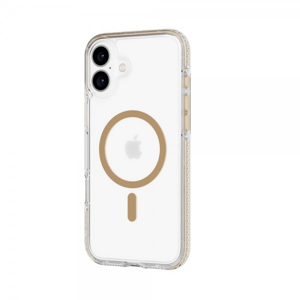 Tech21 iPhone 16 Plus Cover EvoCrystal MagSafe Guld