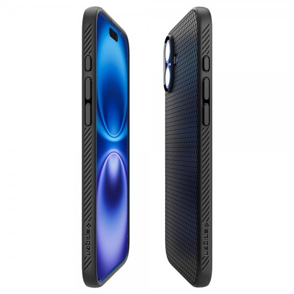 Spigen iPhone 16 Plus Cover Liquid Air Matte Black