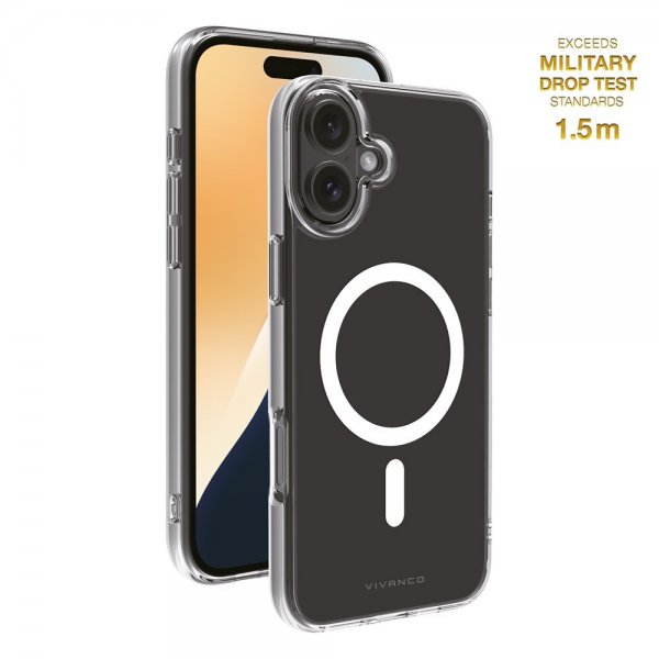Vivanco iPhone 16 Plus Cover Mag Clear Transparent