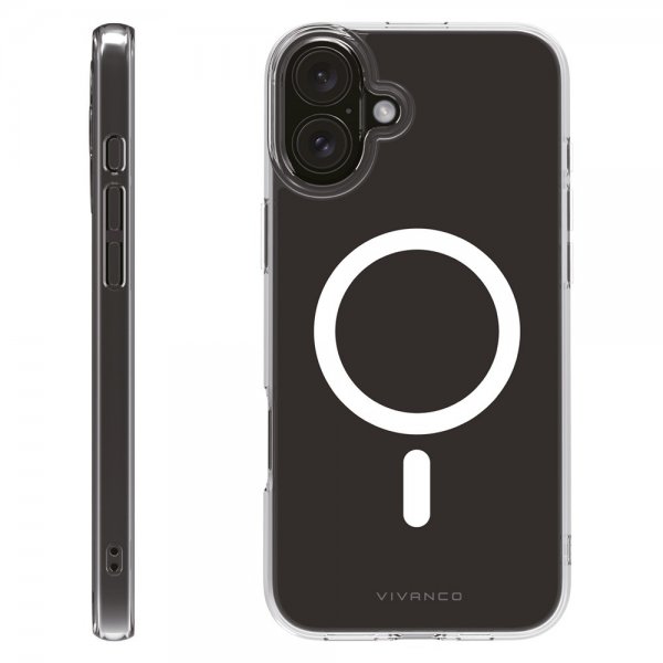 Vivanco iPhone 16 Plus Cover Mag Clear Transparent