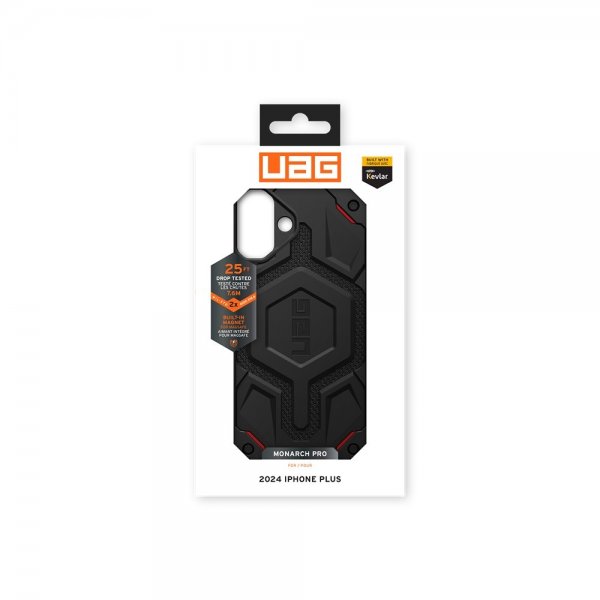 Urban Armor Gear (UAG) iPhone 16 Plus Cover Monarch Pro Kevlar MagSafe Sort