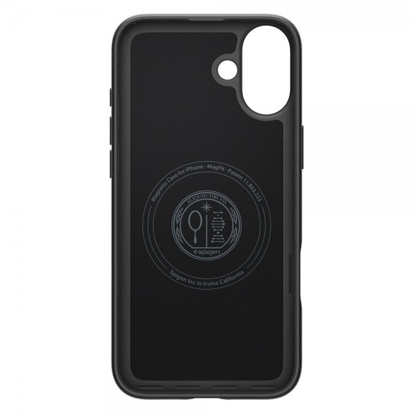 Spigen iPhone 16 Plus Cover Thin Fit MagFit Sort