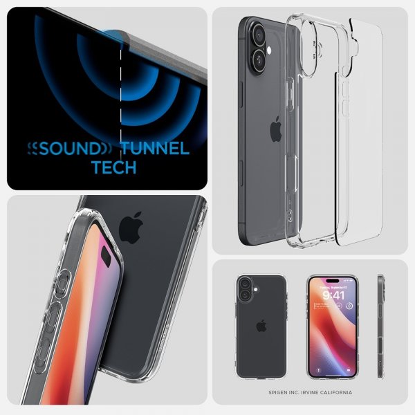 Spigen iPhone 16 Plus Cover Ultra Hybrid Crystal Clear
