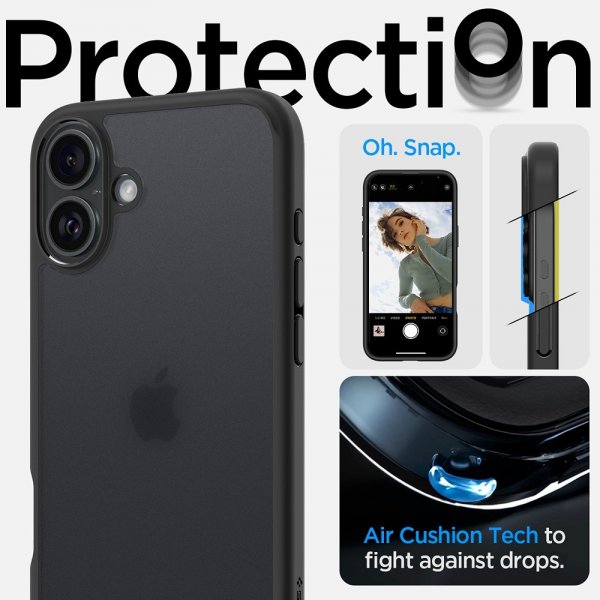 Spigen iPhone 16 Plus Cover Ultra Hybrid Frost Black