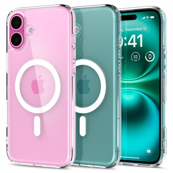 Spigen iPhone 16 Plus Cover Ultra Hybrid MagFit Hvid