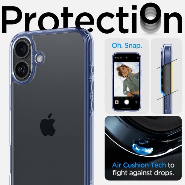 Spigen iPhone 16 Plus Cover Ultra Hybrid Sky Crystal