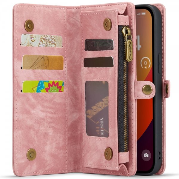 CaseMe iPhone 16 Pro Cover 008 Series Aftagelig skal Rosa