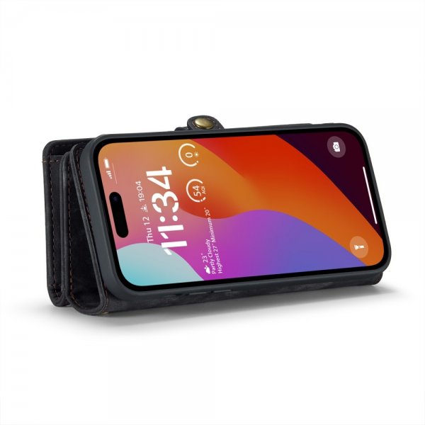 CaseMe iPhone 16 Pro Cover 008 Series Aftageligt Cover Sort