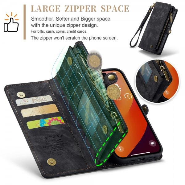 CaseMe iPhone 16 Pro Cover 008 Series Aftageligt Cover Sort
