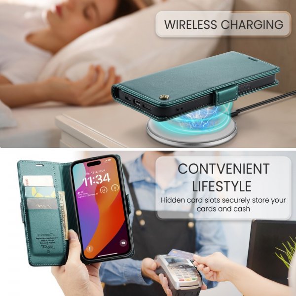 CaseMe iPhone 16 Pro Etui 023 Series Grøn