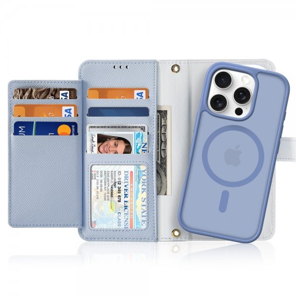 Dux Ducis iPhone 16 Pro Cover 2-i-1 Lawa Series MagSafe Blå