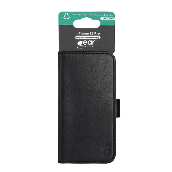 Gear iPhone 16 Pro Cover 3 Kortlommer Sort
