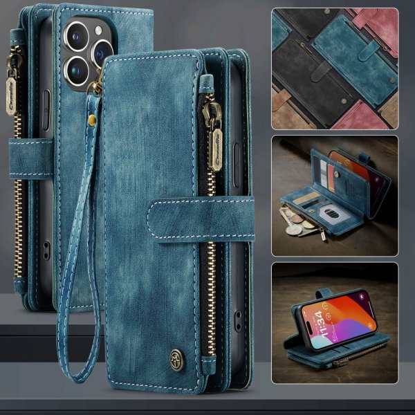 CaseMe iPhone 16 Pro Cover C30 Series Blå