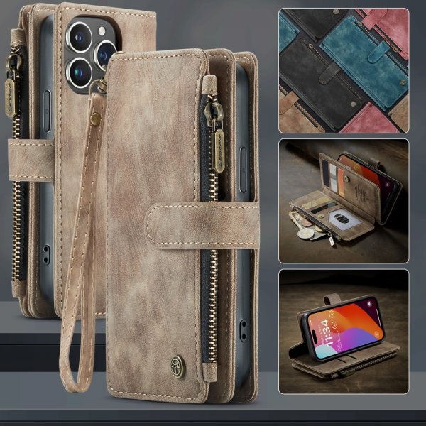 CaseMe iPhone 16 Pro Cover C30 Series Brun