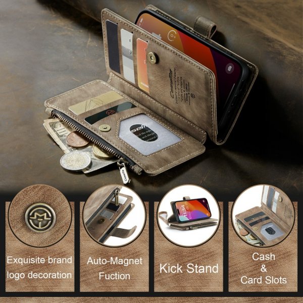 CaseMe iPhone 16 Pro Cover C30 Series Brun