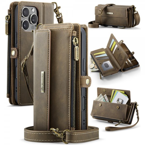 CaseMe iPhone 16 Pro Etui C39 Series Brun