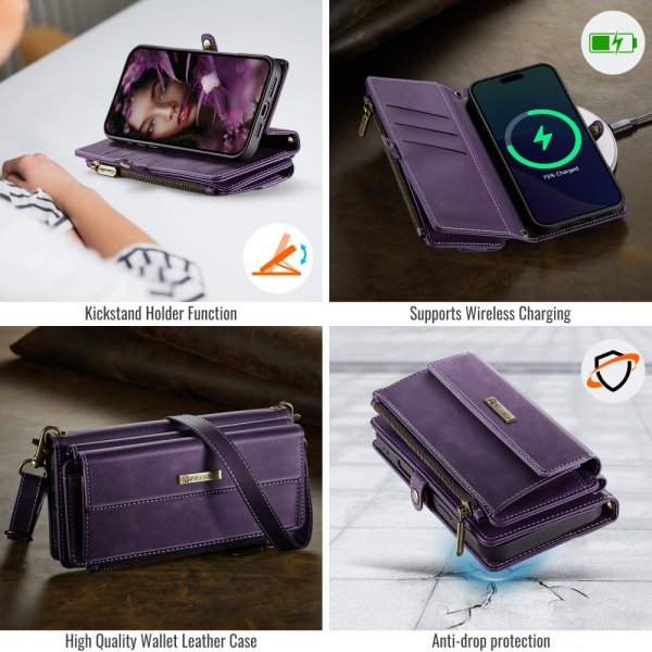 CaseMe iPhone 16 Pro Cover C39 Serie Lilla