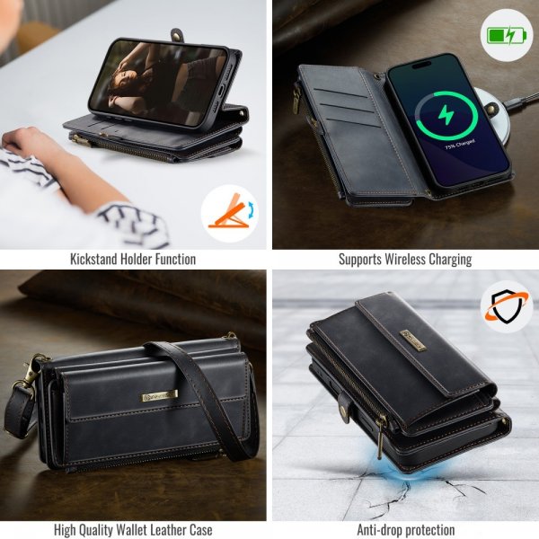 CaseMe iPhone 16 Pro Cover C39 Serie Sort