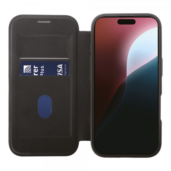 Vivanco iPhone 16 Pro Etui Mag Wallet Sort