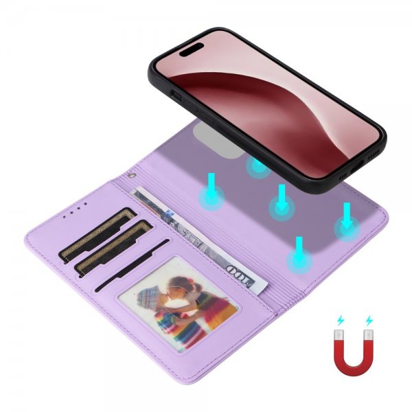 Betopnice iPhone 16 Pro Cover med Aftageligt Cover 005 Lilla