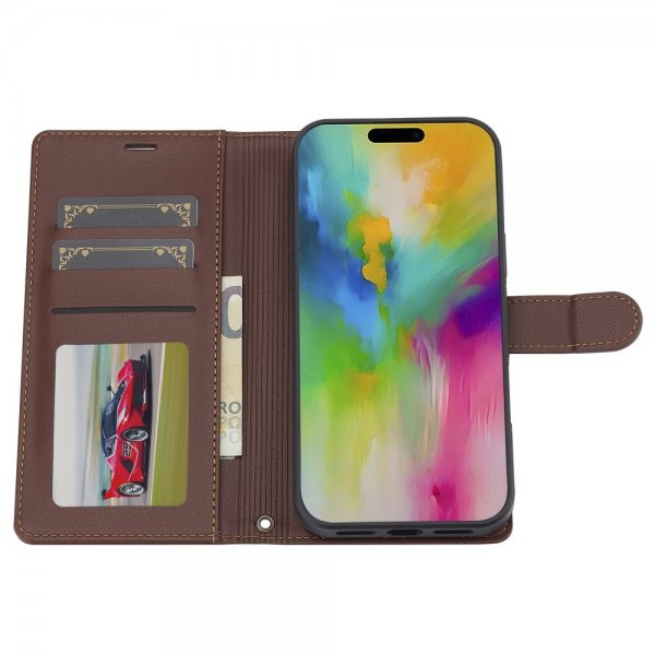 Lc.Imeeke iPhone 16 Pro Cover med Aftageligt Skal L2 Series MagSafe Brun