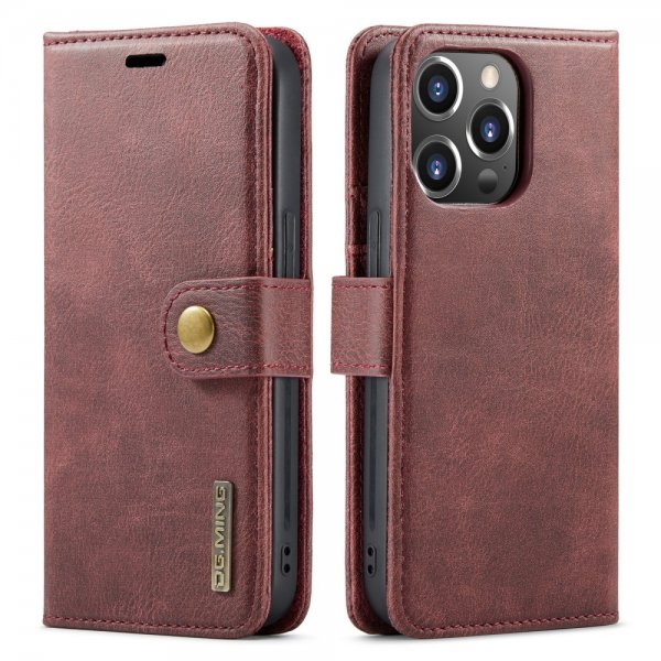Dg.Ming iPhone 16 Pro Cover med Aftageligt Cover Rød