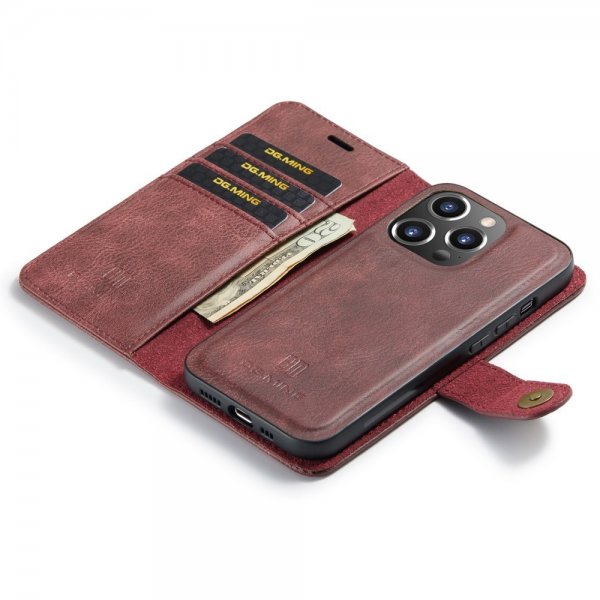 Dg.Ming iPhone 16 Pro Cover med Aftageligt Cover Rød