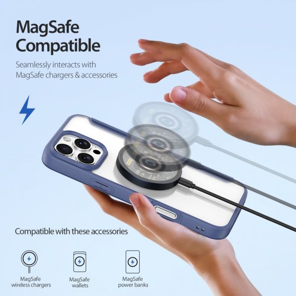 Dux Ducis iPhone 16 Pro Cover Skin X Pro Series MagSafe Blå