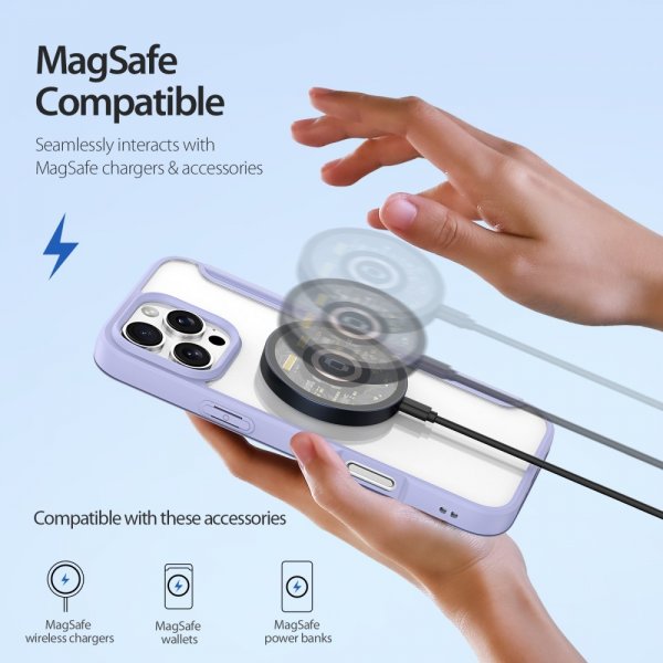 Dux Ducis iPhone 16 Pro Cover Skin X Pro Series MagSafe Lilla